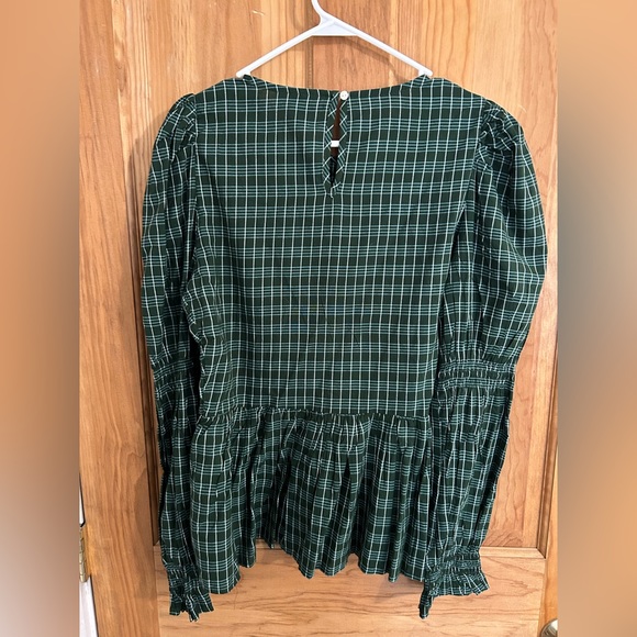 L Universal Thread Plaid Ribbed Top - Picture 4 of 4